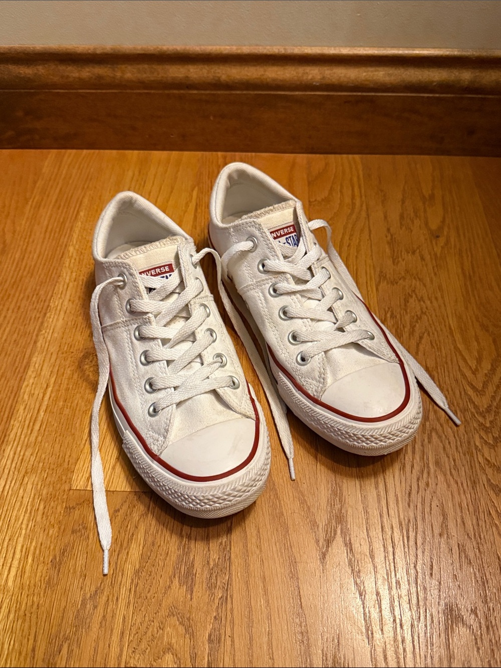 Converse All Star Low Top Sneakers White Women’s Size 9 - Picture 2 of 11